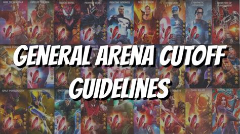 Arena Cutoff Guidelines .